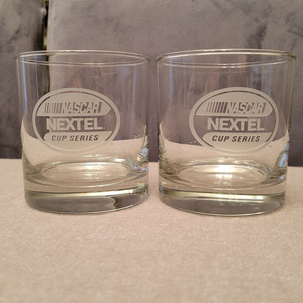 2X NASCAR NEXTEL CUP AWARDS CEREMONY GLASSWARE/BARWARE OLD FASHIONED/BOURBON